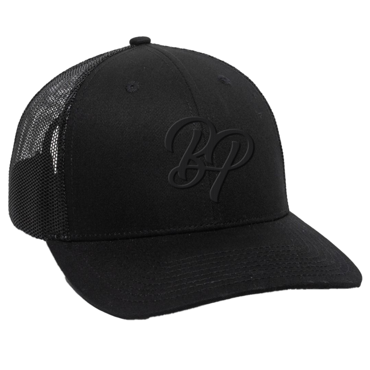 Black on Black BP Trucker Hat – Brad Paisley Online Store Black on Black BP Trucker Hat – Brad Paisley Online Store